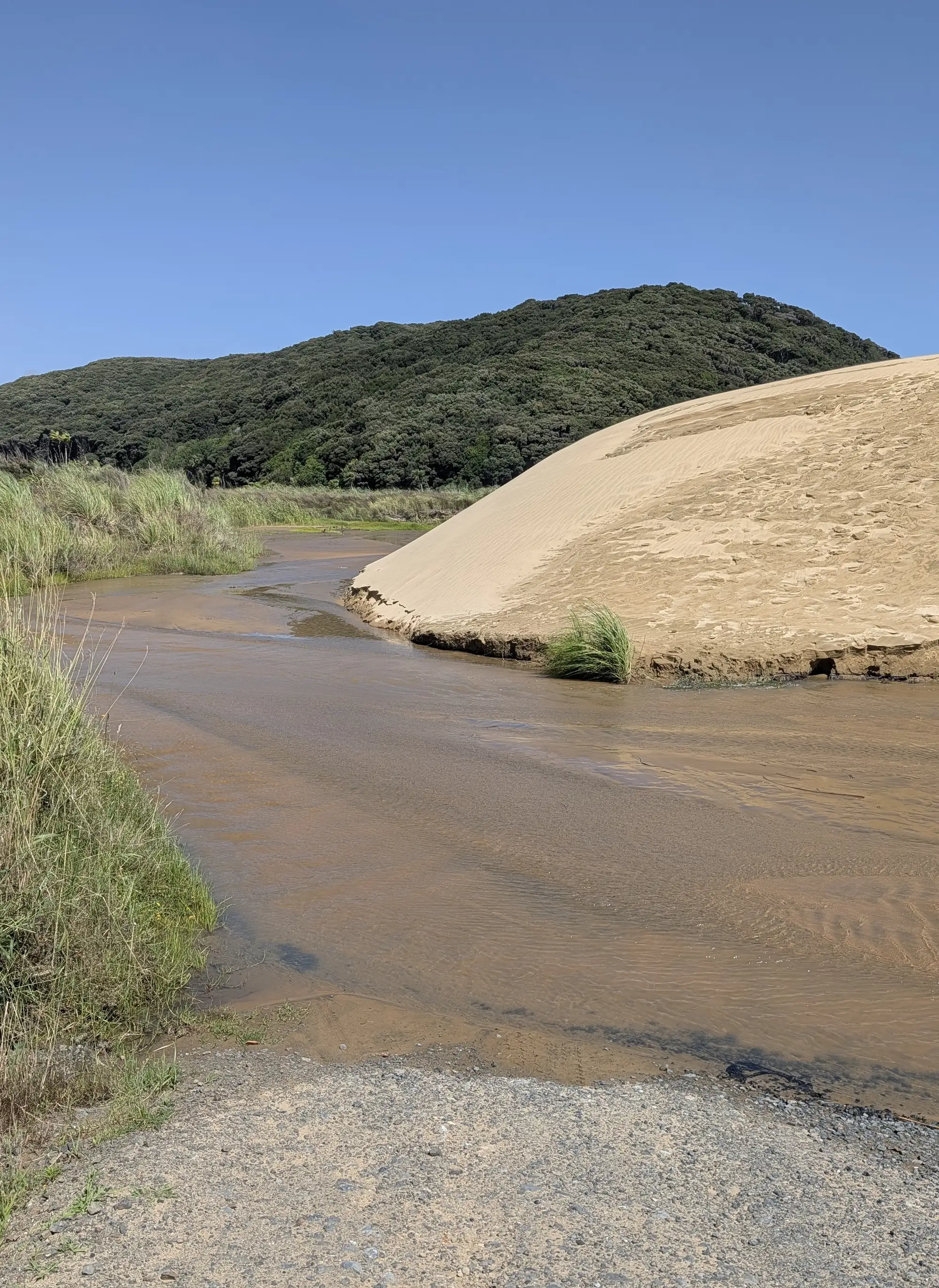 The <del>trail</del> river