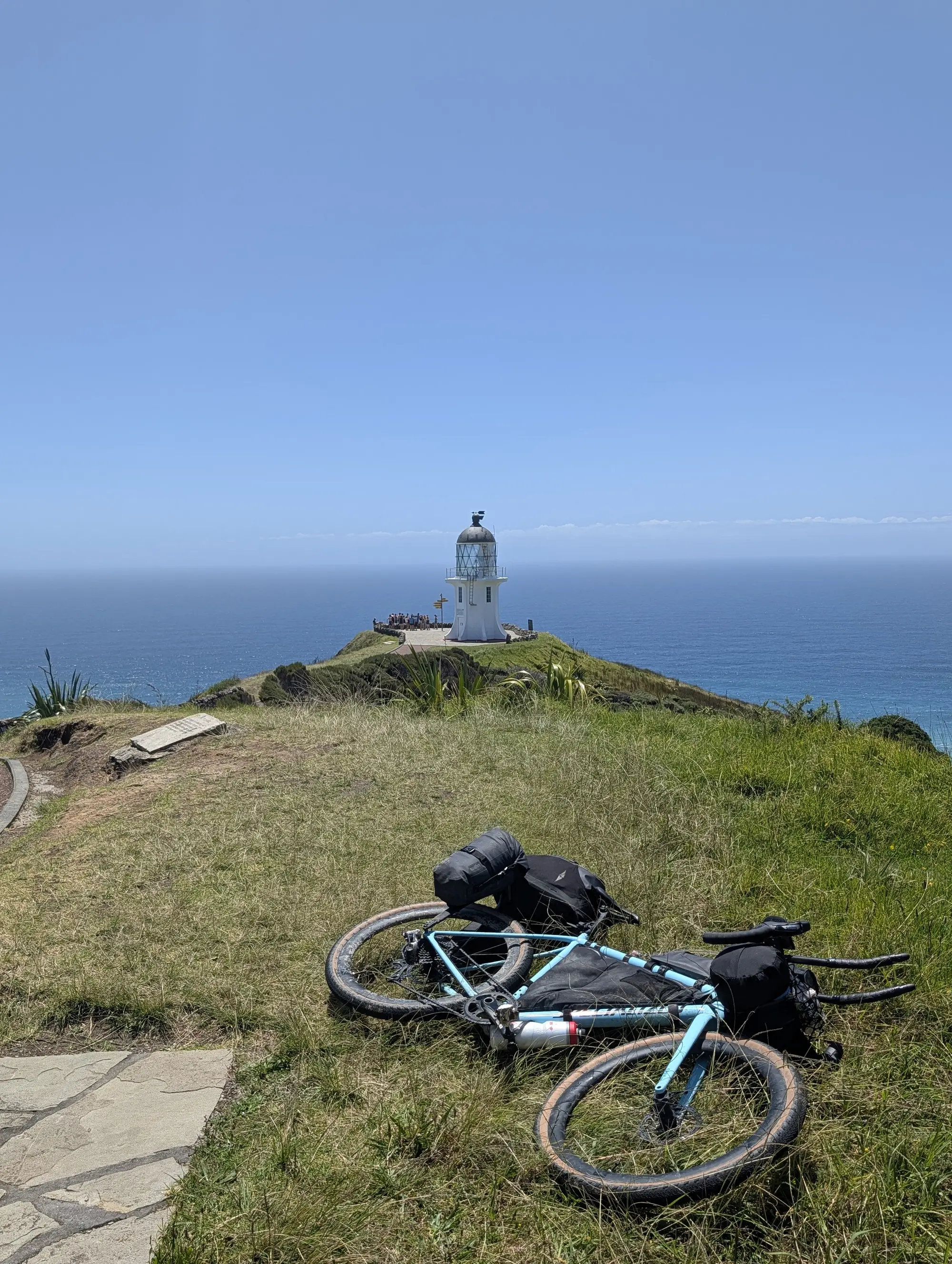 Cape Reinga lighthouse, and the start of the Tour Aotearoa